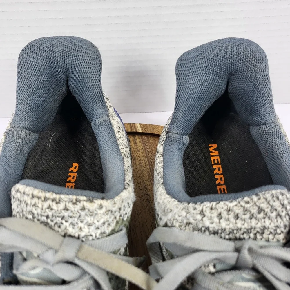 Merrell Men's‎ Momentous Trail Running Shoe Knit Grey Blue J48835 Vibram Size 9
